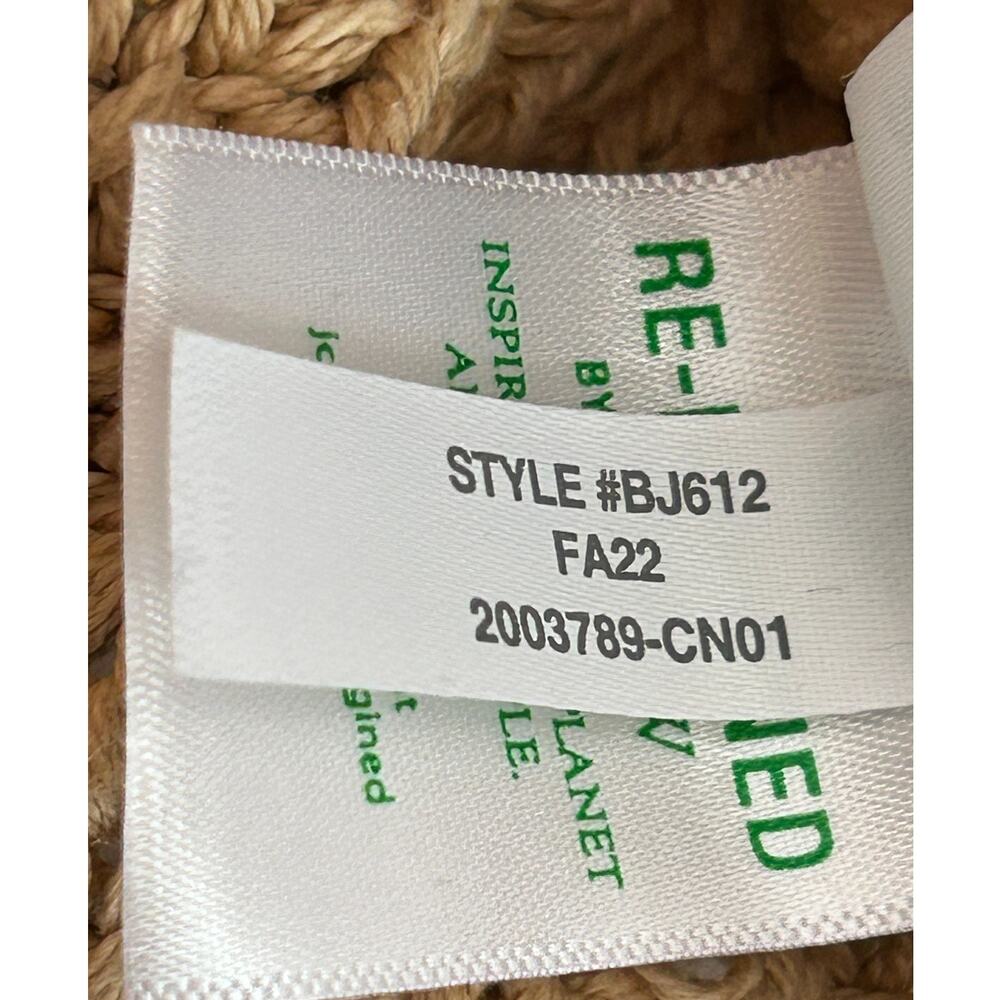 J. CREW Women's Turtleneck Cotton Poncho Sweater Tan Size XS/S Preppy - Picture 7 of 10